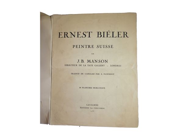 Ernest Biéler - Ernest Biéler Peintre suisse par J.B. Manson