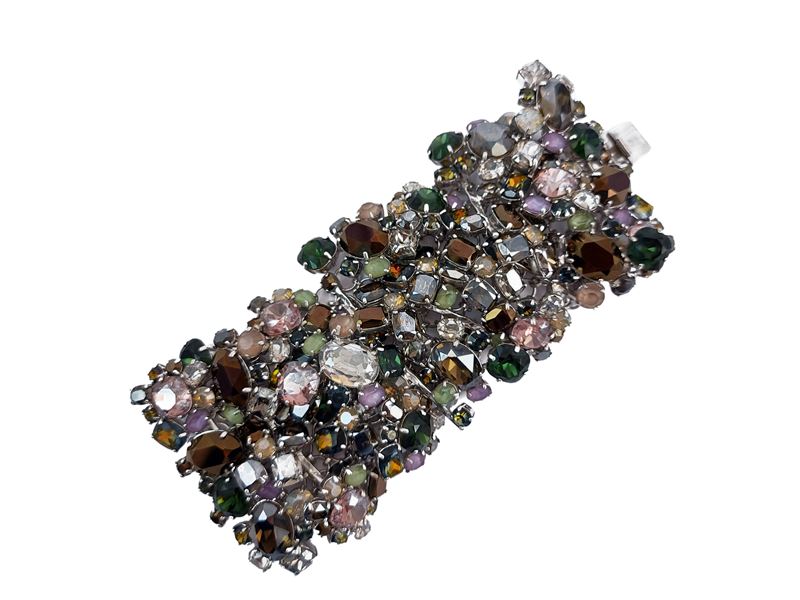 Swarovski - Importante Bracciale con Cristalli Multicolor
