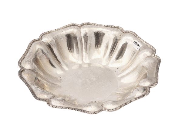 Cestino centrotavola in argento