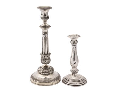 Due Candelieri in Argento D'epoca