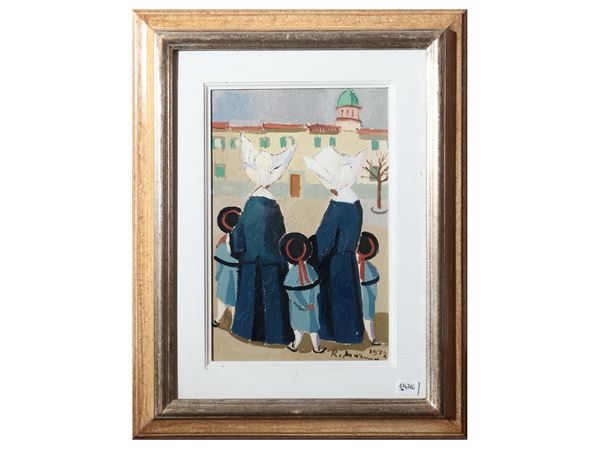 Rodolfo Marma : Monachina 1972  - Auction Dèballage. Deals at Auction - Maison Bibelot - Casa d'Aste Firenze - Milano