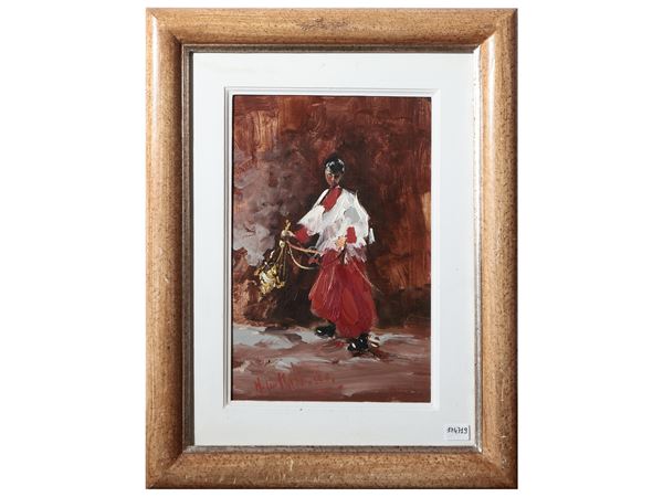Norberto Martini : Chierichetto  - Asta Dèballage. Occasioni in asta - Maison Bibelot - Casa d'Aste Firenze - Milano