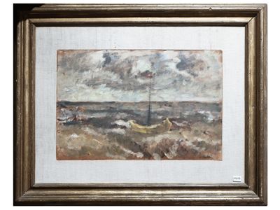 Marina, 1945, olio su cartone