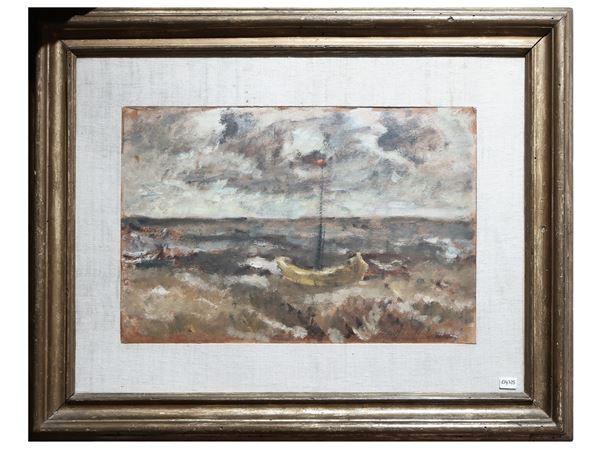 Mario Marcucci : Marina 1945  - Asta Arte Moderna e Contemporanea - Maison Bibelot - Casa d'Aste Firenze - Milano