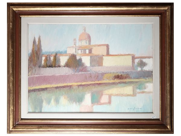 Dino Migliorini : Chiesa del Cestello  - Asta Dèballage. Occasioni in asta - Maison Bibelot - Casa d'Aste Firenze - Milano