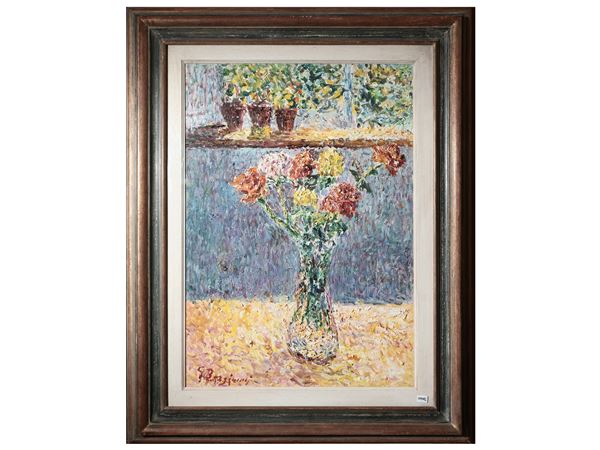 Guido Borgianni : Fiori  - Asta Dèballage. Occasioni in asta - Maison Bibelot - Casa d'Aste Firenze - Milano