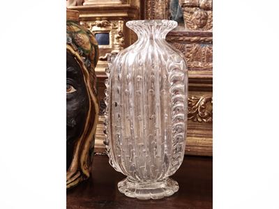 Vaso in Cristallo a Bolle Vetreria Barovier