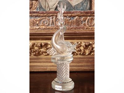 Scultura di Tritone in Vetro