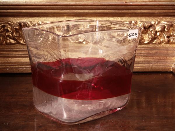 Vaso di forma quadrata Fulvio Bianconi (attribuito)