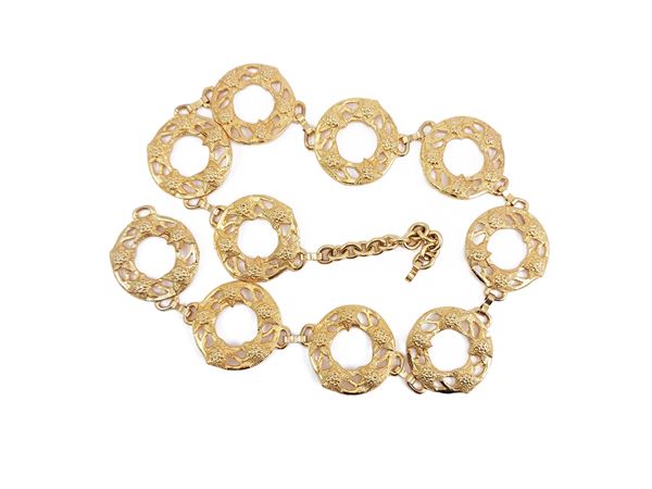 Golden Tone metal chain belt
