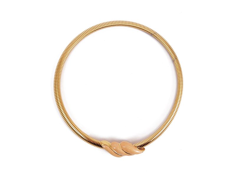 Monet - Collana Tubogas in Metallo Golden Tone