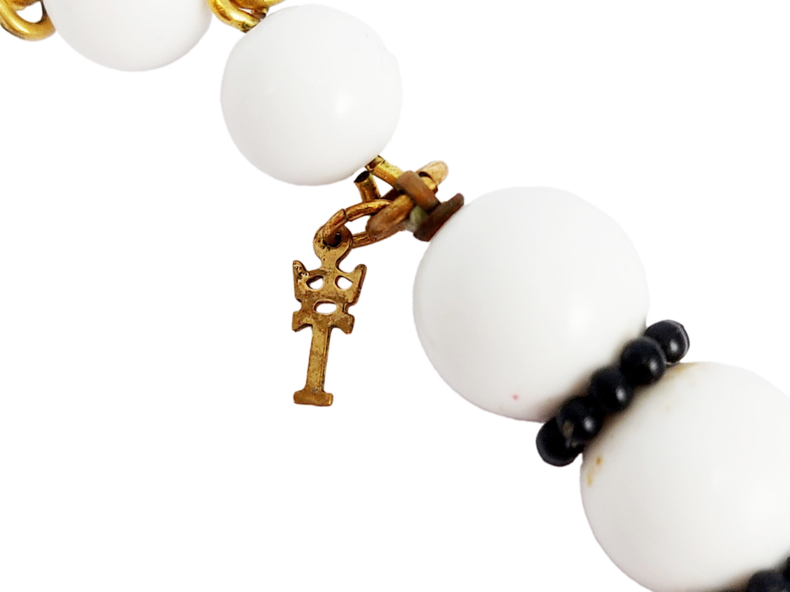 Trifari - Collana degradè bianca e nera