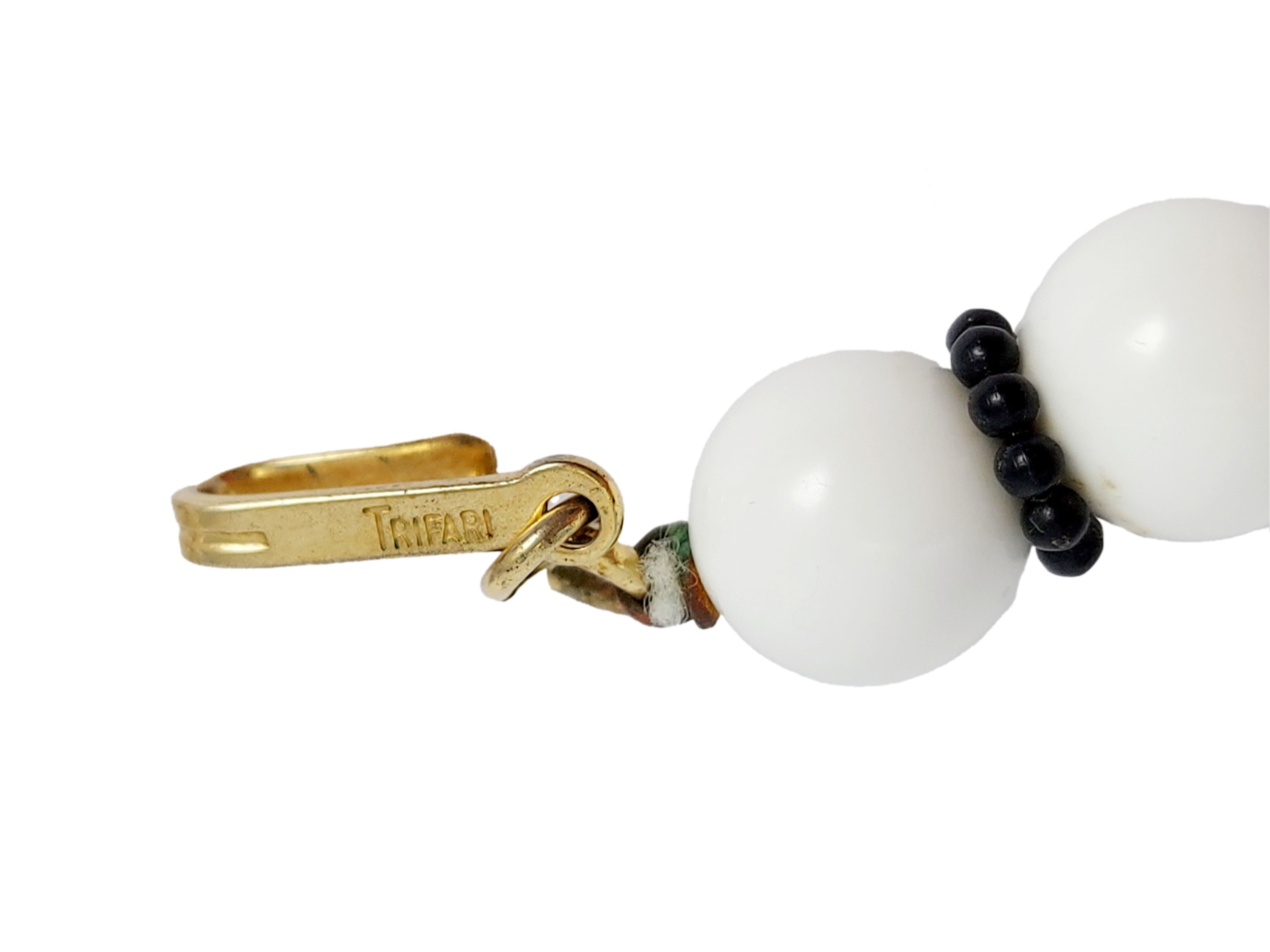 Trifari - Collana degradè bianca e nera