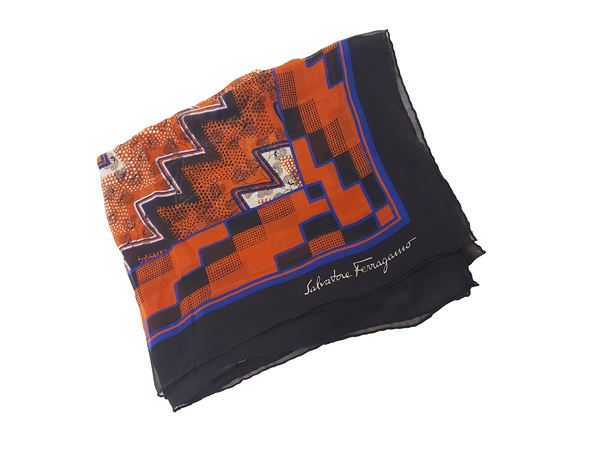 Salvatore Ferragamo - Great fantasy silk scarf