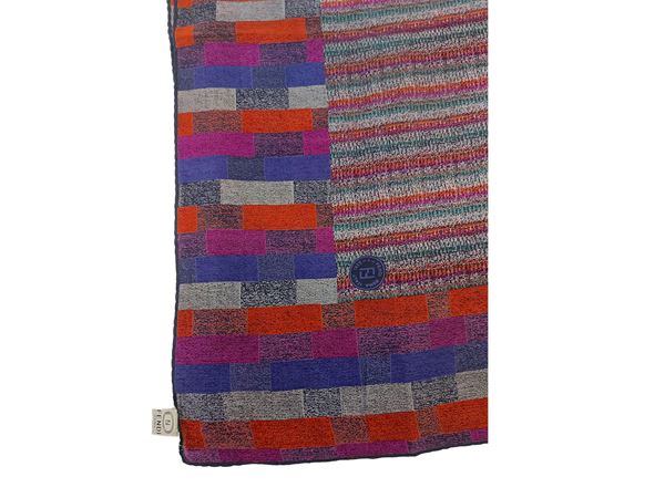 Fendi - Silk stole with geometric imagination