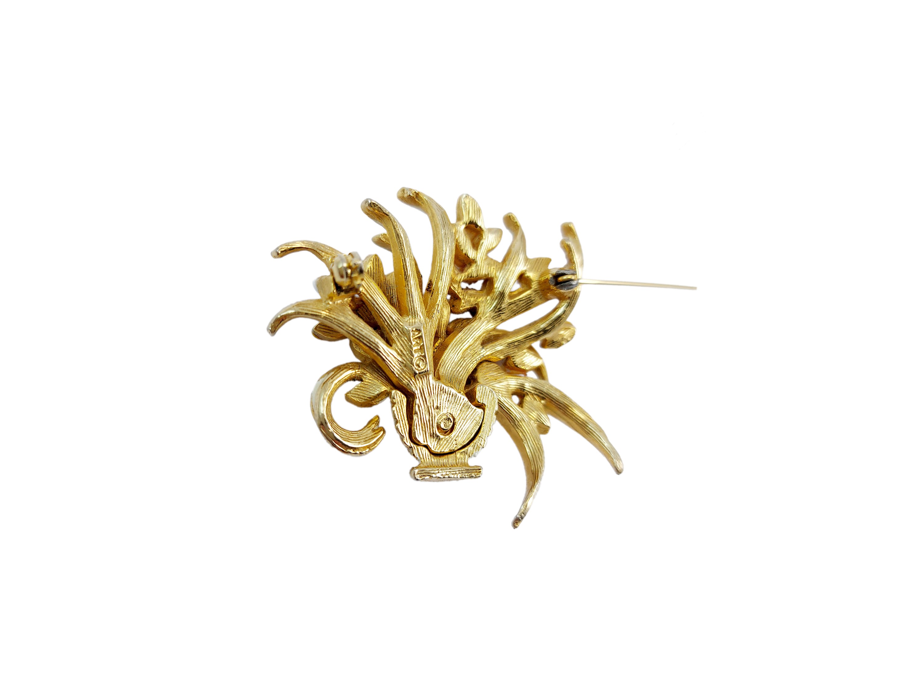 Art - Spilla in Metallo Golden Tone