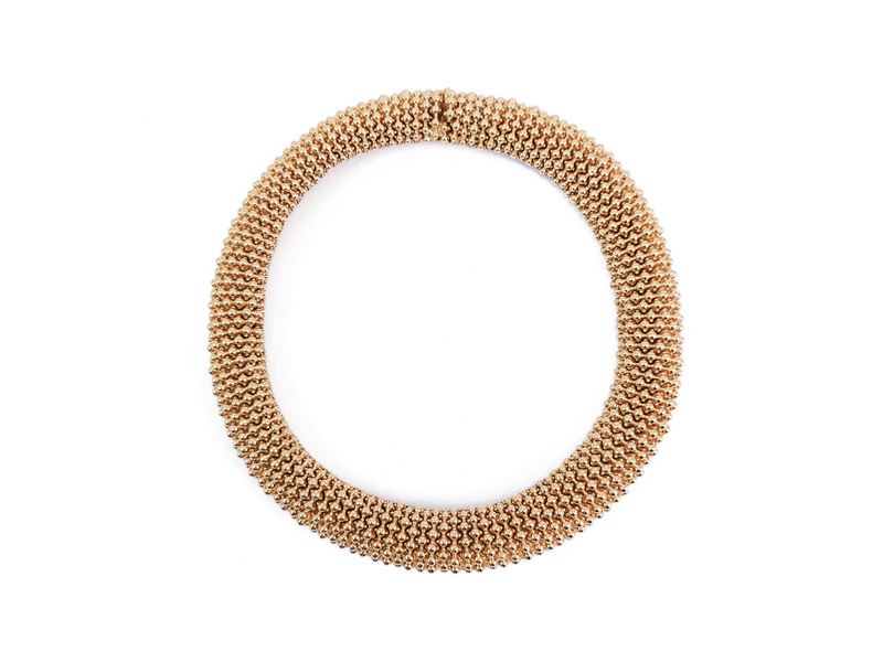 Ciner - Girocollo semirigido in metallo golden tone