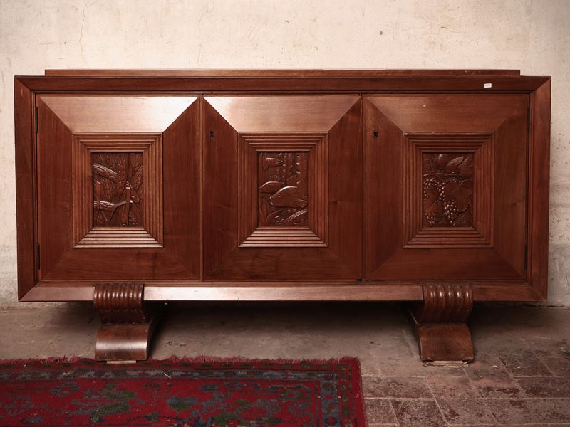 Pier Luigi Colli - Credenza in Noce, Anni Trenta