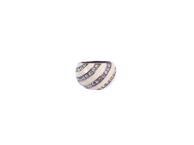 Anello da Cocktail in Metallo Silver Tone