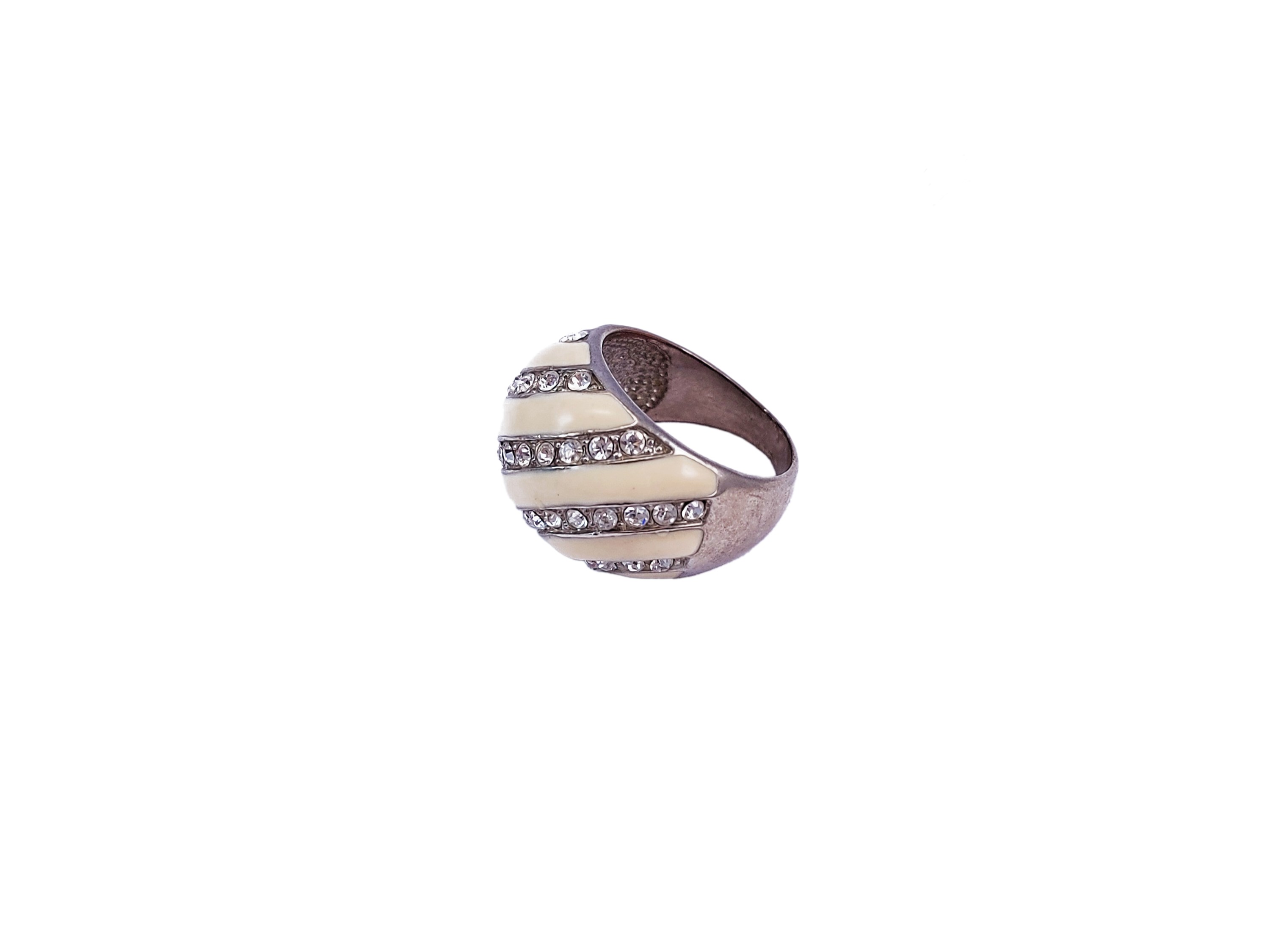 Anello da Cocktail in Metallo Silver Tone