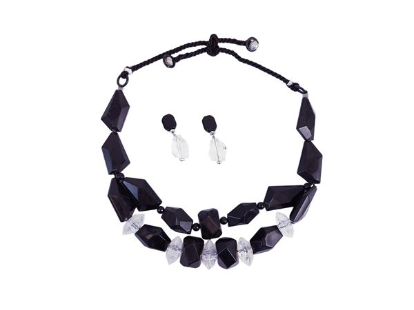 Demi Parure necklace and clip earrings