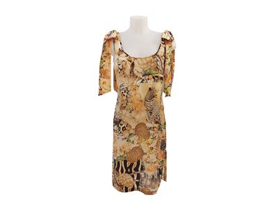 Escada - Abito in Seta Fantasia Animalier