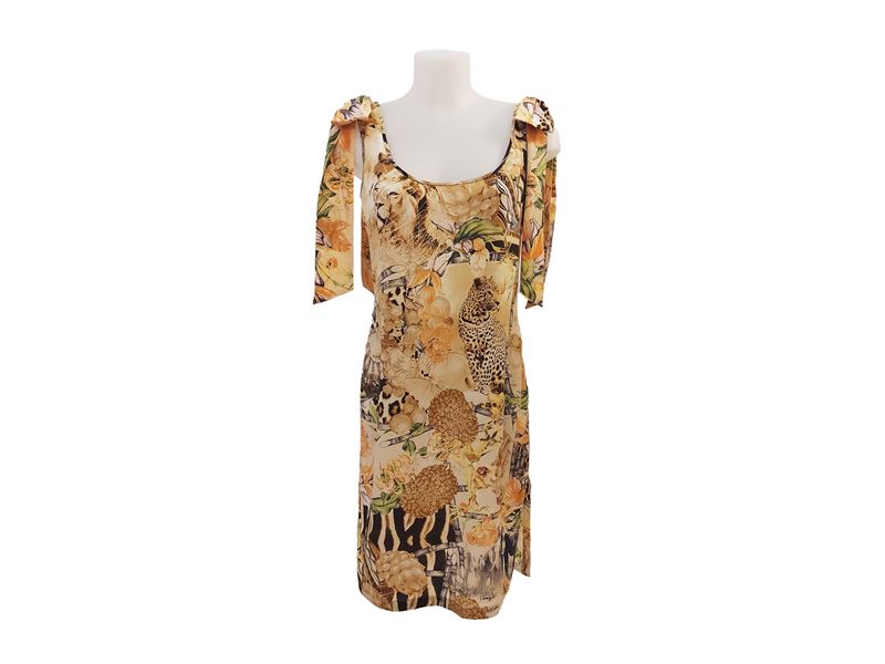 Escada - Abito in Seta Fantasia Animalier