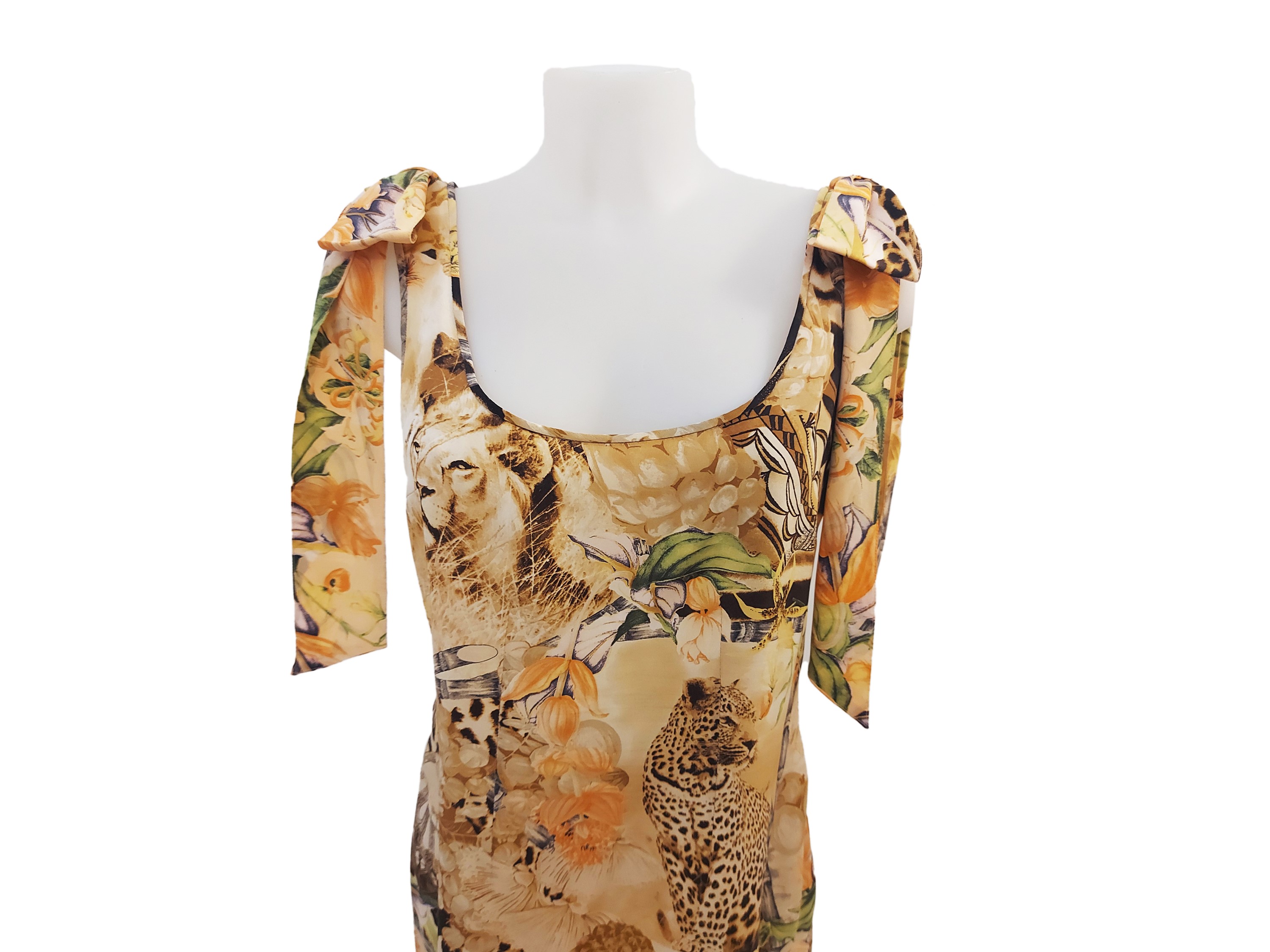 Escada - Abito in Seta Fantasia Animalier