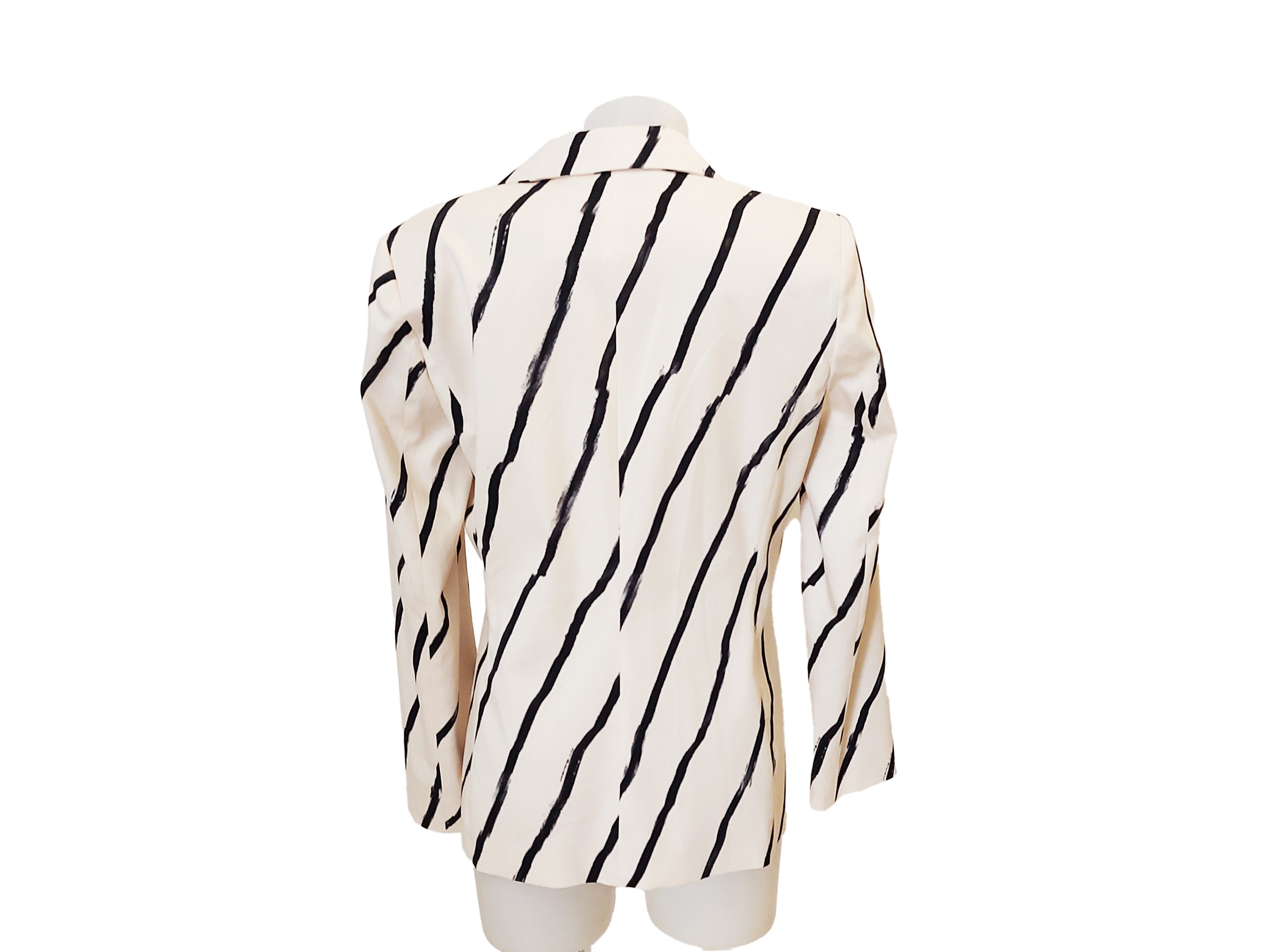 Max Mara - Tailleur Pantaloni in Cotone Bianco e Nero