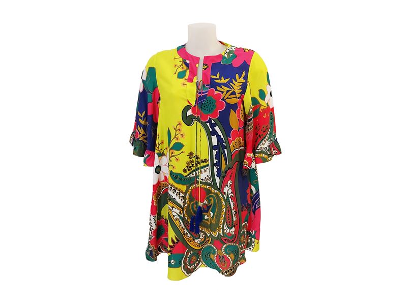 Max & Co. - Tunica corta in seta fantasia