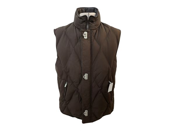Salvatore Ferragamo - Brown padded vest