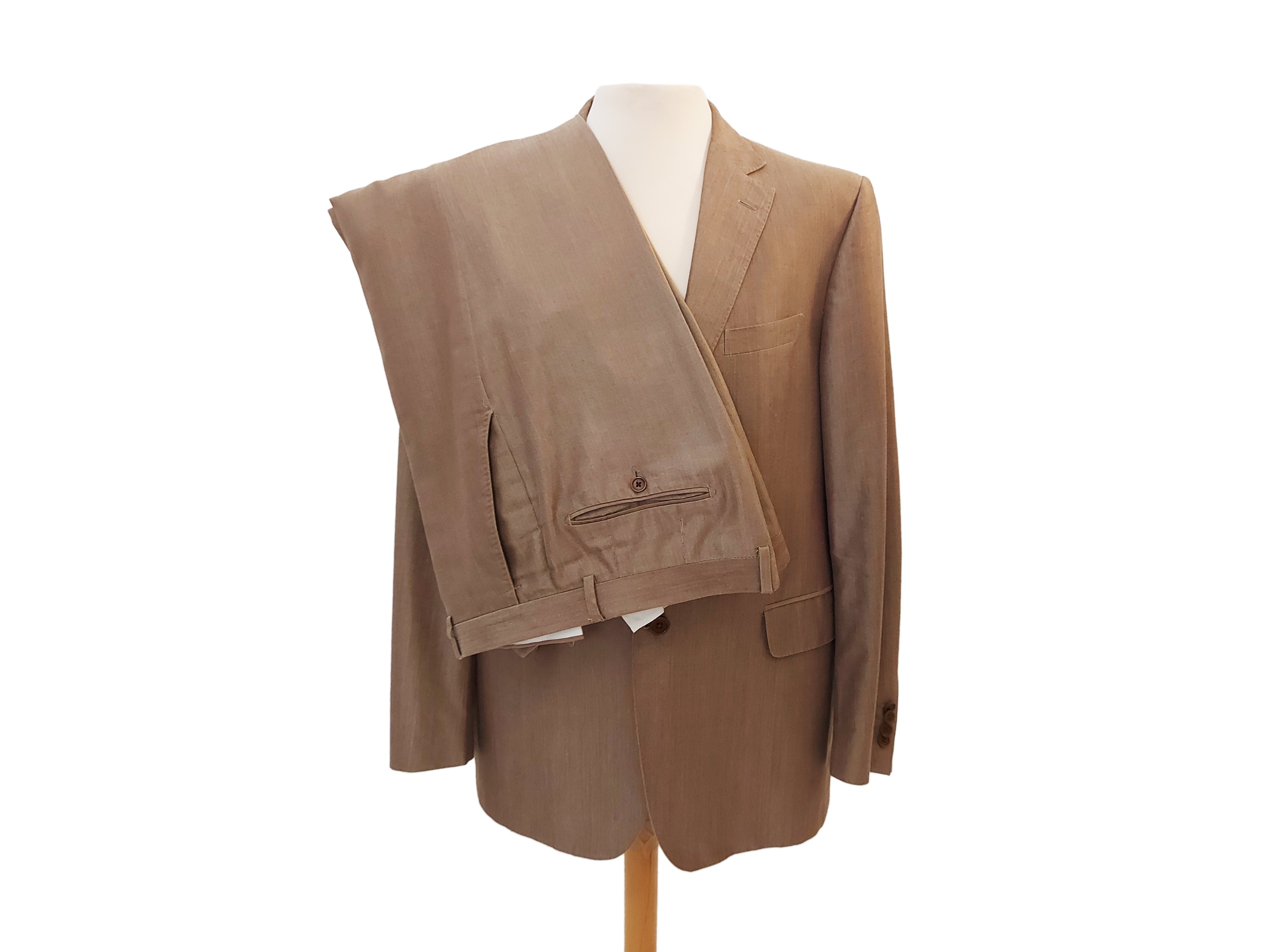 Salvatore Ferragamo - Completo in Lino e Seta Beige
