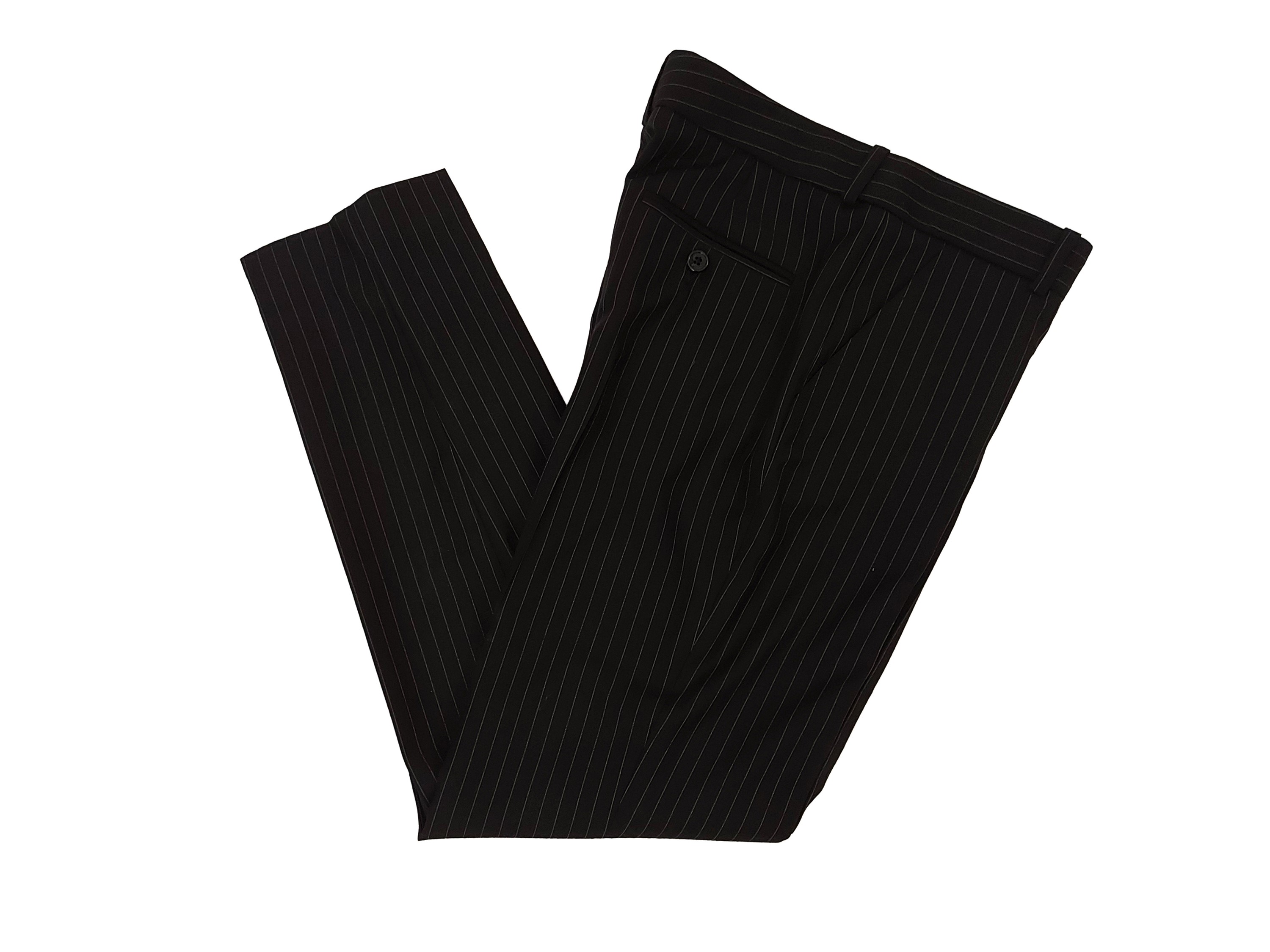 Dolce & Gabbana - Pantaloni Gessati in Lana Nera