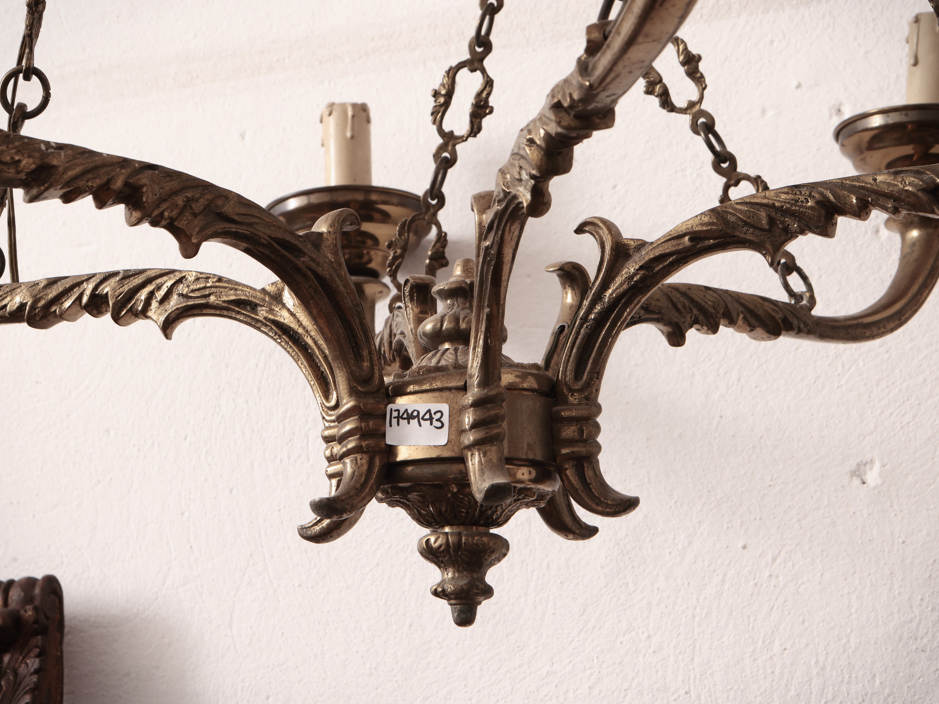Lampadario in Ottone