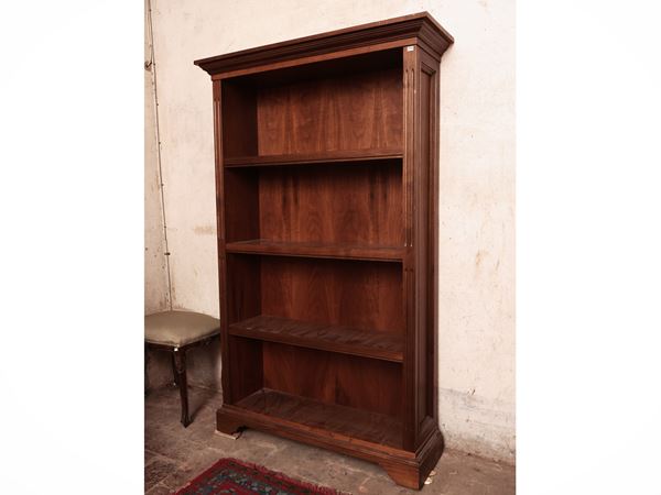 Libreria a giorno in noce