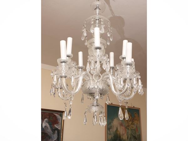 Grande lampadario in vetro