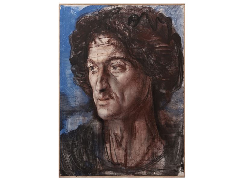 Romano Stefanelli - Studio di Testa di Personaggio Pagano