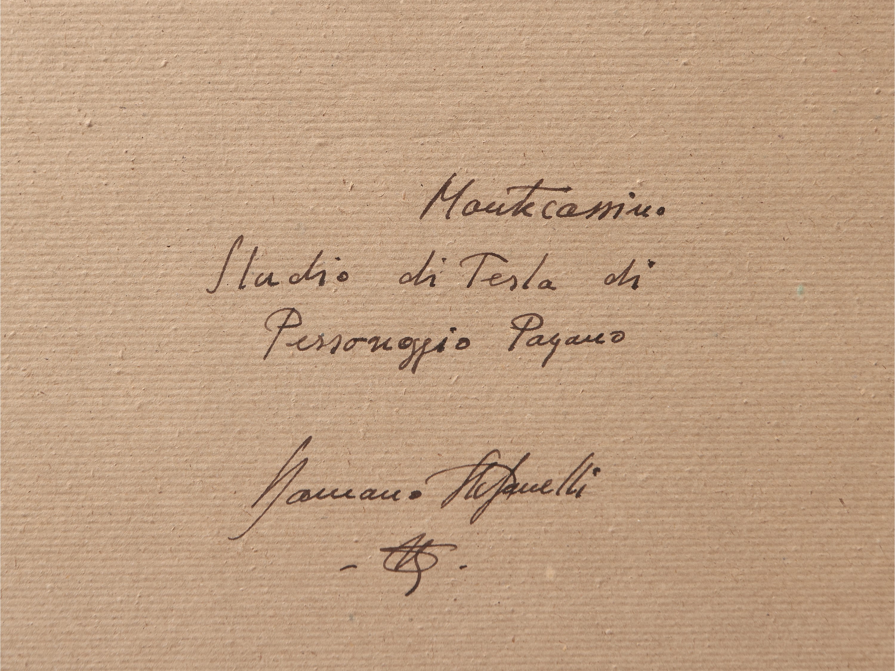 Romano Stefanelli - Studio di Testa di Personaggio Pagano