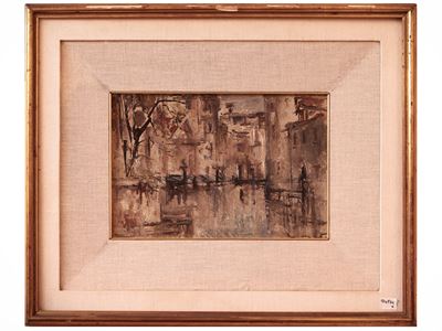 Venezia, olio su cartoncino