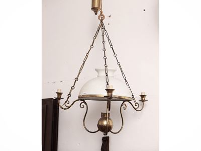 Piccolo Lampadario in Ottone