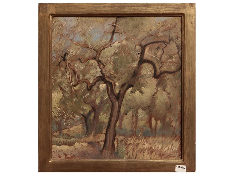Valentino Ghiglia - Paesaggio Alberato