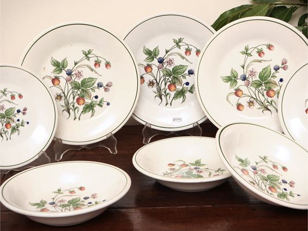 Servizio di piatti da giardino in ceramica