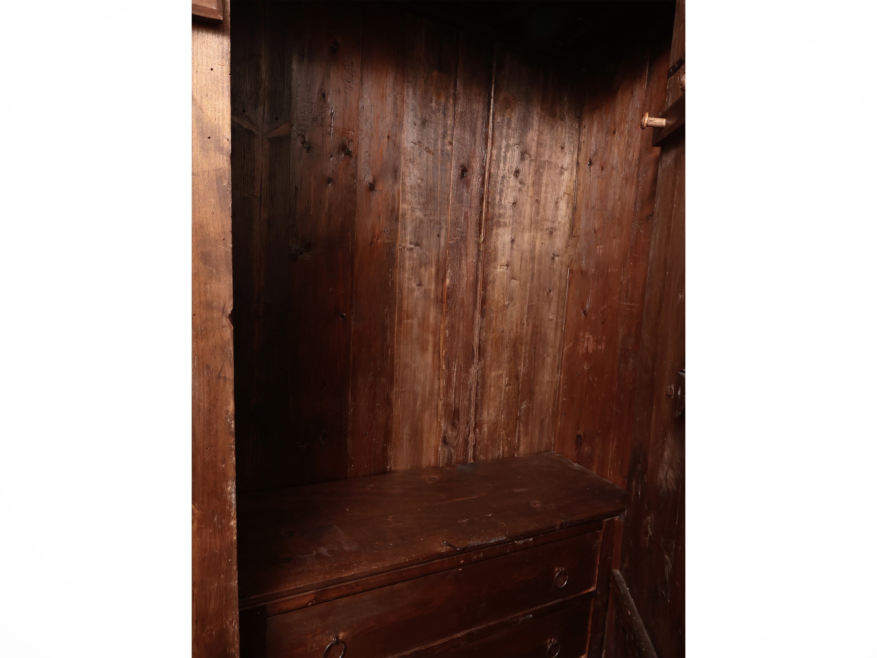 Armadio in Legno Tenero Dipinto Verde Acqua
