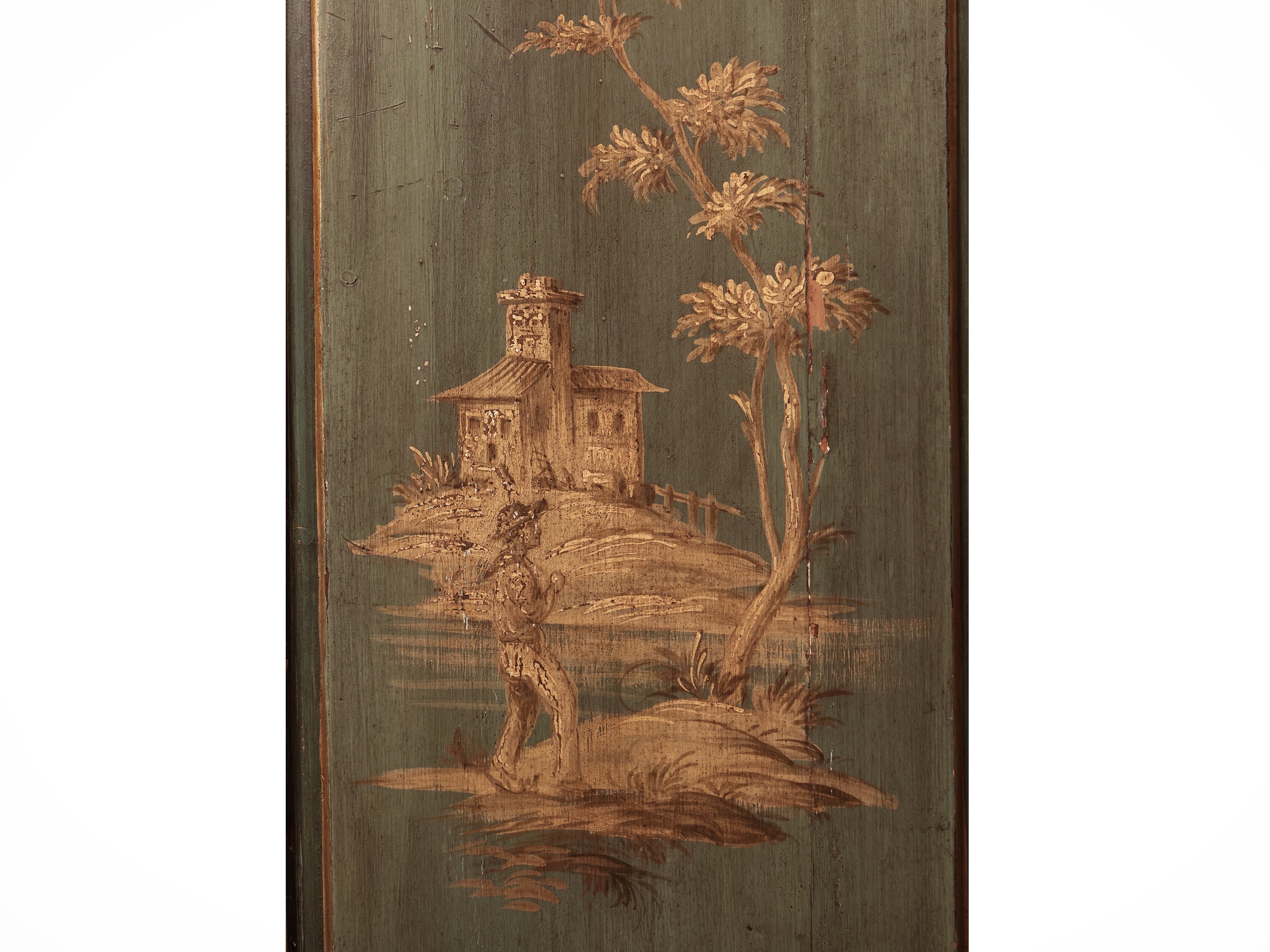 Armadio in Legno Laccato Color Verde Salvia