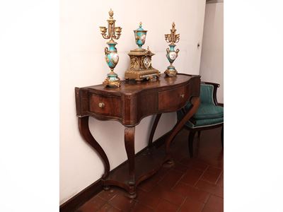 Tavolo a Muro-console in Noce