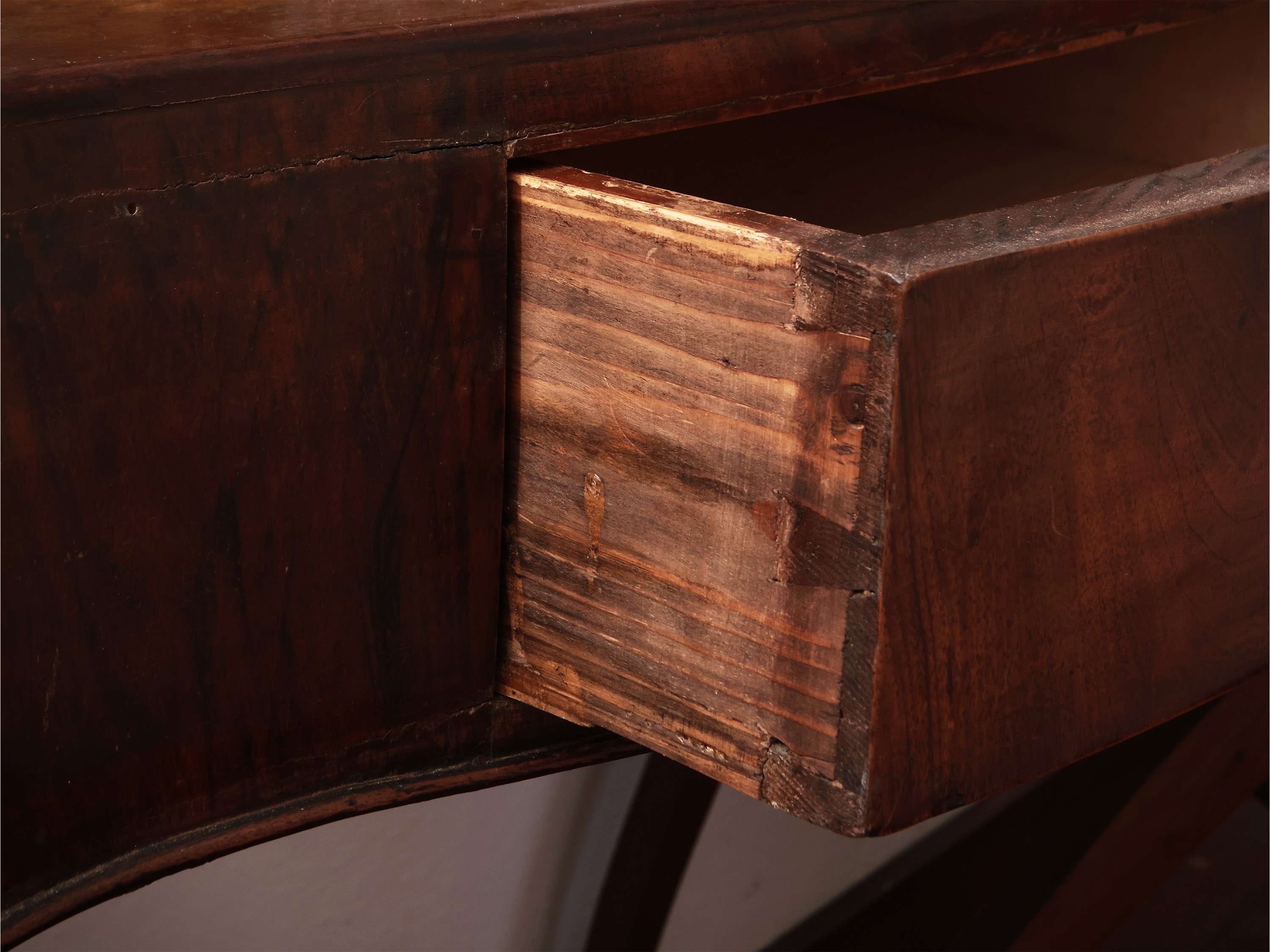 Tavolo a Muro-console in Noce