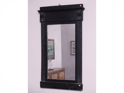 Specchiera con Cornice in Legno Ebanizzato