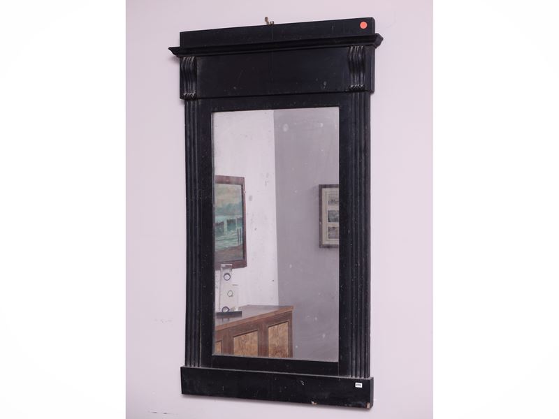 Specchiera con Cornice in Legno Ebanizzato