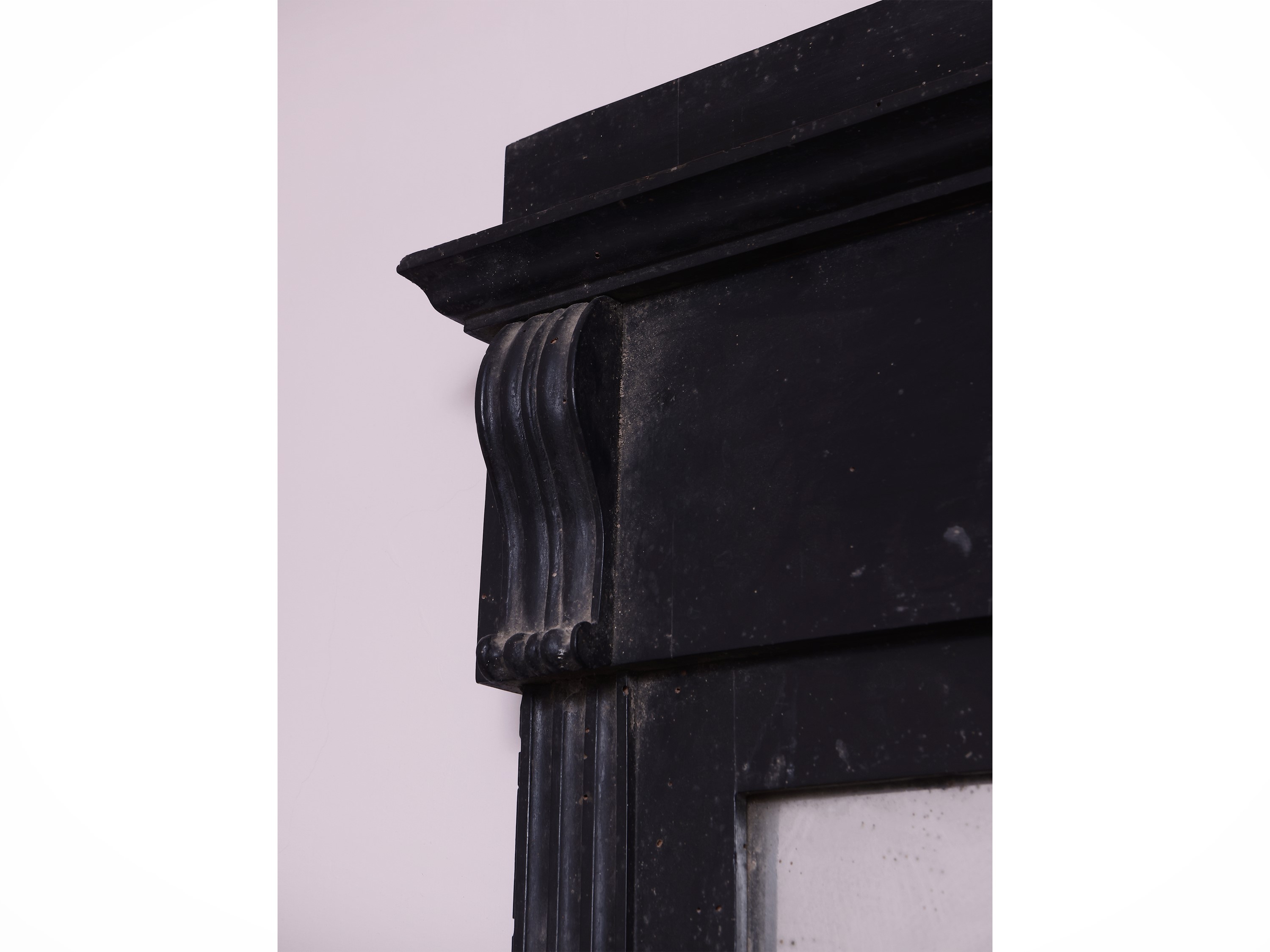 Specchiera con Cornice in Legno Ebanizzato