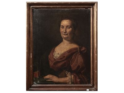 Ritratto di Gentildonna in Abito Rosa